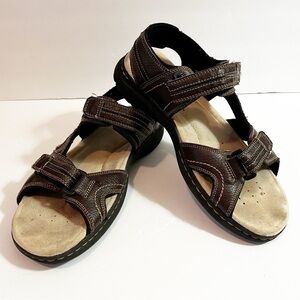 Dockers Mens Newpage Brown Sandal Sz 10M Casual Comfort Outdoor Sport Adjustable